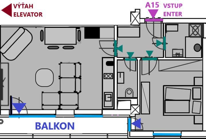 Apartment Mala Praha & Parking In The Garage Ζιλίνα Εξωτερικό φωτογραφία